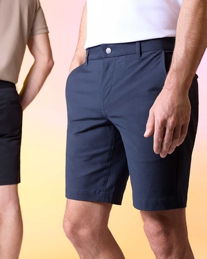 Short Psycho Bunny Gable Regular Fit Sport Short Bleu Marine Homme | OOM-11806170